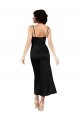 Discount Silky Satin A-Line Tea Length Sleeveless Formal Dress