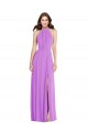 Discount Chiffon A-Line Long Sleeveless Backless Formal Dress