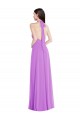 Discount Chiffon A-Line Long Sleeveless Backless Formal Dress