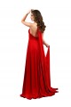 Discount Spandex A-Line Long Sleeveless Criss Cross Open Back Formal Dress
