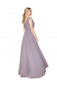 Discount Chiffon A-Line Sleeveless Dusty Rose Formal Dress