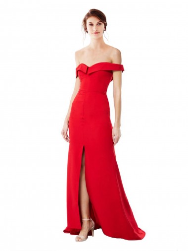 Discount Stretch Crepe A-Line Long Sleeveless Formal Dresses