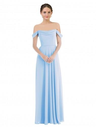 Discount Chiffon A-Line Long Sleeveless Formal Dress