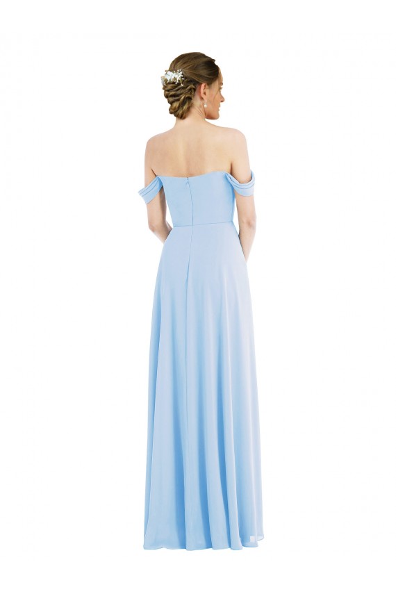 Discount Chiffon A-Line Long Sleeveless Formal Dress