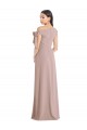 Discount Stretch Crepe A-Line Long Sleeveless Front Slit Formal Dress