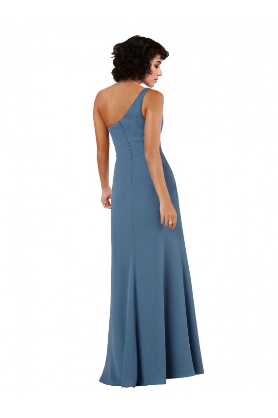 Discount Chiffon A-Line Long Sleeveless Skirt Slit Formal Dress