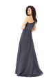Discount Satin A-Line Long Sleeveless Formal Dresses