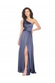 Discount Silky Satin Long A-Line Sleeveless Formal Dress