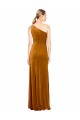 Discount Stretch Velvet A-Line Long Sleeveless Formal Gowns