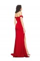 Discount Silky Satin A-Line Long Sleeveless Side Slit Formal Dress