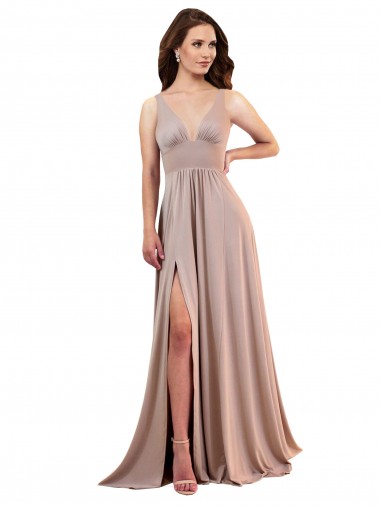 Discount Spandex A-Line Long Sleeveless Low Back Black Tie Formal Dress