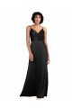 Discount Silky Satin Column Long Sleeveless Formal Dress
