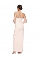 Discount Stretch Satin Mermaid Long Sleeveless Low Back High Slit Formal Dress