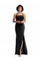 Discount Stretch Velvet Mermaid Long Sleeveless Low Back Formal Dress