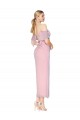 Discount Chiffon Mermaid Knee Length Cold Shoulder Formal Dress