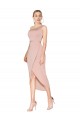 Discount Stretch Crepe Mermaid Knee Length Sleeveless Formal Gowns