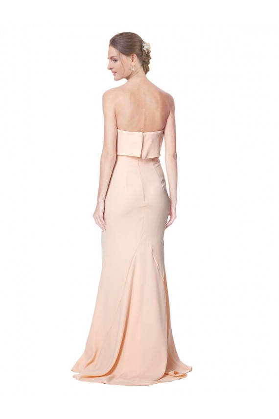 Discount Stretch Crepe Mermaid Long Sleeveless Black Tie Formal Dress