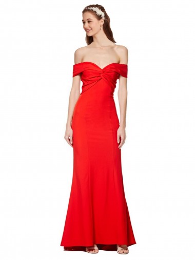 Discount Stretch Crepe Mermaid Long Sleeveless Formal Dress