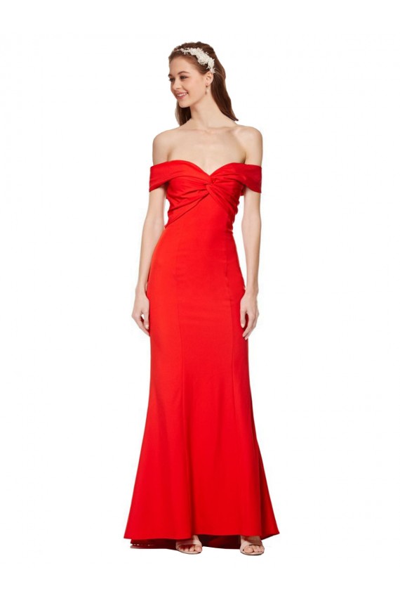 Discount Stretch Crepe Mermaid Long Sleeveless Formal Dress