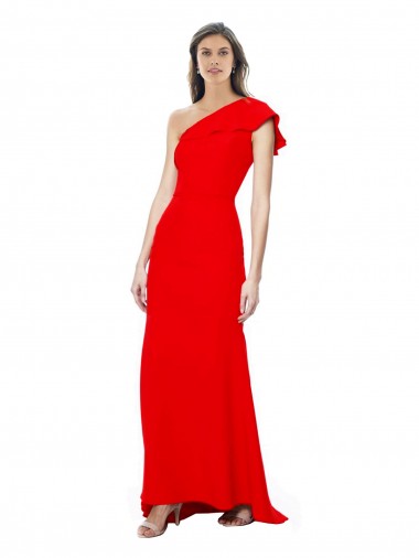 Discount Stretch Crepe Mermaid Long Sleeveless Party Dress