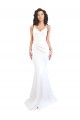 Discount Stretch Crepe Mermaid Long Sleeveless Low Back Black Tie Formal Dress