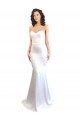 Discount Stretch Crepe Mermaid Long Sleeveless Low Back Formal Dresses