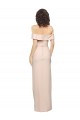 Discount Stretch Crepe Mermaid Long Sleeveless Low Back Daring Side Slit Formal Dress