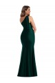 Discount Silky Satin Mermaid Long Sleeveless Front Slit Formal Dress