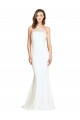 Discount Stretch Crepe & Tulle Mermaid Sweep Train Sleeveless Formal Dress