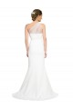 Discount Stretch Crepe & Tulle Mermaid Sweep Train Sleeveless Formal Dress