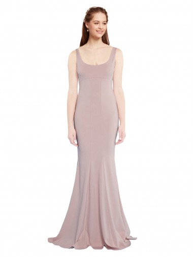 Discount Stretch Crepe Mermaid Long Cap Sleeves Formal Dress