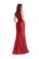 Discount Silky Satin Mermaid Long Sleeveless Side Slit Formal Dress