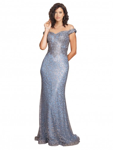 Discount Sequin Mermaid Long Sleeveless High Slit Formal Dress