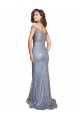 Discount Sequin Mermaid Long Sleeveless High Slit Formal Dress