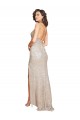 Discount Sequin & Sparkling Sequin Mermaid Long Sleeveless Criss Cross Open Back Black Tie Formal Dress