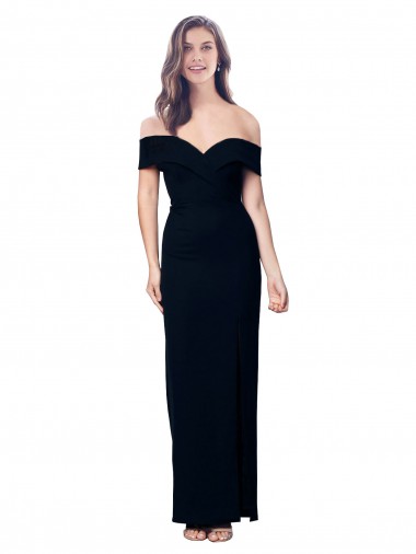 Discount Stretch Crepe Mermaid Mermaid Sleeveless Black Formal Dress