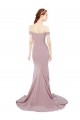 Discount Stretch Crepe Mermaid Sweep Train Sleeveless Formal Gowns