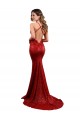 Discount Sequin Mermaid Long Sleeveless Low Back Formal Dress