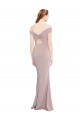 Discount Stretch Crepe Mermaid Long Sleeveless Off the Shoulder Keyhole Back Formal Dress
