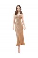 Discount Silky Satin Sheath Midi Length Sleeveless Low Back Formal Dress