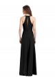 Discount Stretch Crepe Sheath Long Sleeveless Front Slit Formal Dress