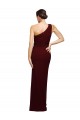 Discount Stretch Crepe Sheath Long Sleeveless Black Tie Formal Dress