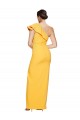 Discount Stretch Crepe Sheath Long Sleeveless High Slit Formal Dress
