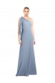 Discount Stretch Crepe Sheath Long Flutter Sleeves Formal Gowns