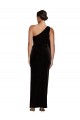 Discount Stretch Velvet Sheath Long Sleeveless Formal Dress
