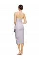Discount Stretch Crepe Sheath Cocktail Length Sleeveless Low Back High Low Formal Dress
