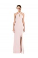 Discount Stretch Crepe Trumpet Long Sleeveless Low Back Formal Dress
