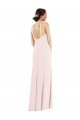 Discount Stretch Crepe Trumpet Long Sleeveless Low Back Formal Dress