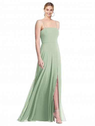 Discount Chiffon Trumpet Long Sleeveless Low Back Formal Dress