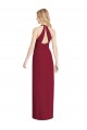 Discount Chiffon Trumpet Long Sleeveless Desert Rose Formal Dress